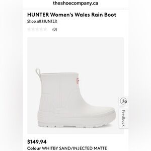 8 - Hunter Play boots in Whitby Sand (off-white)
